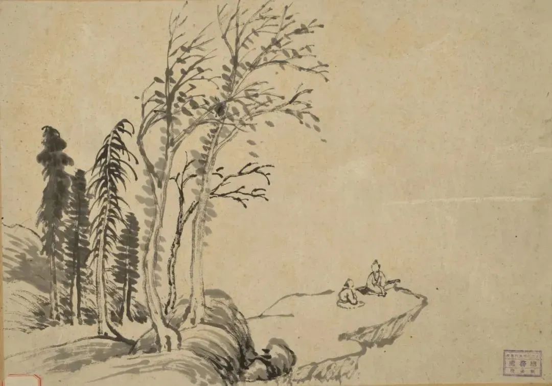 He Liangpu, Landscape Painting, Ink on paper, 34cm×45cm×10, 1920s, Collection of CAFA Art Museum.jpg